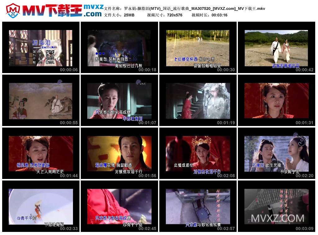 罗永娟-胭脂泪(MTV)_国语_流行歌曲_MA307520